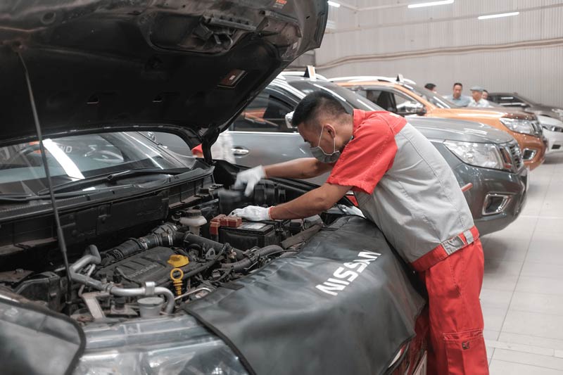 Bảo dưỡng xe nhanh, đón hè mát lạnh | Nissan Long Biên