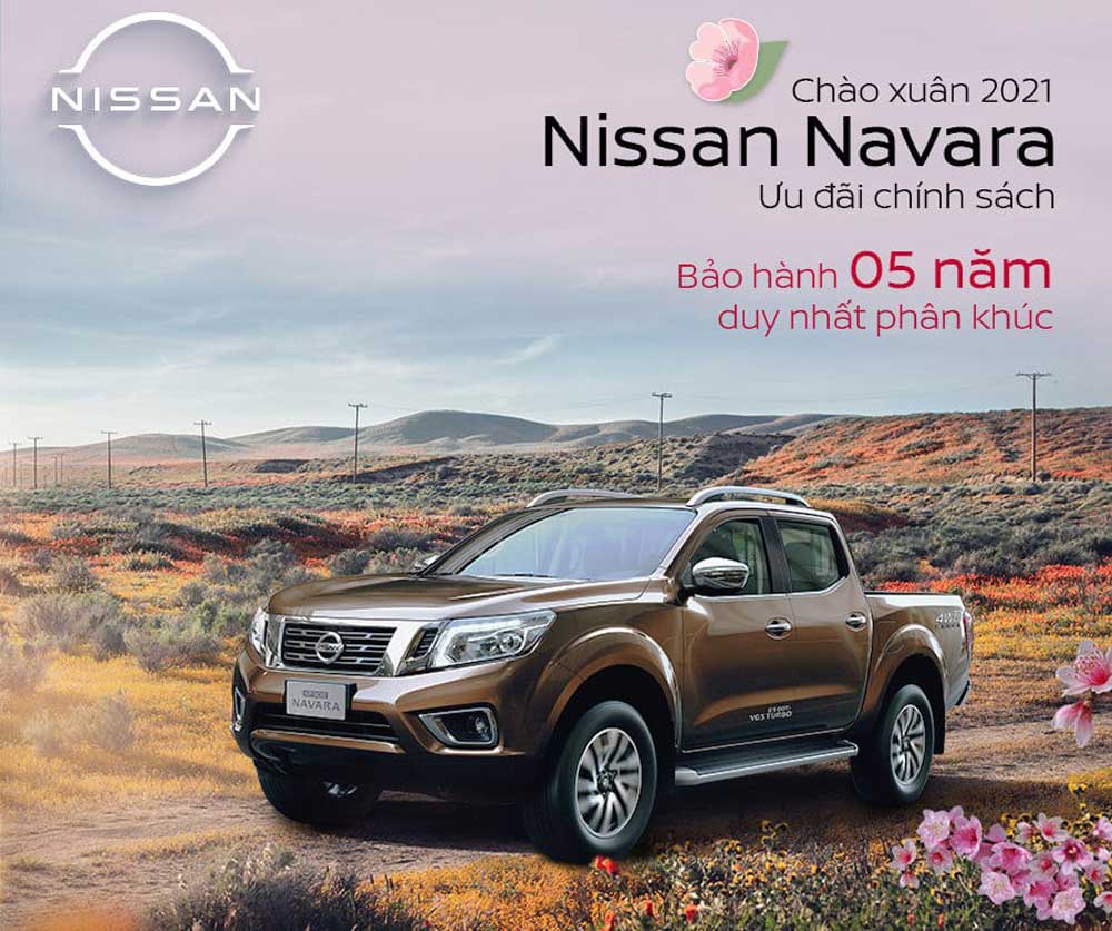 Bảng giá xe nissan tháng 03/2021: Tặng 50% phí trước bạ cho Nissan Navara