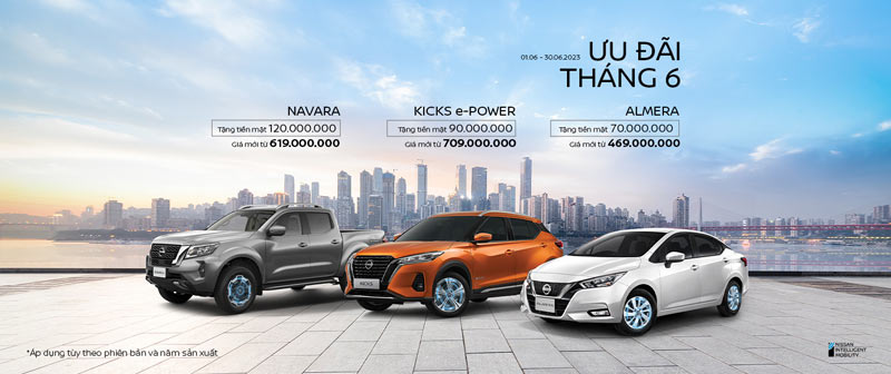 Giá xe Nissan và chương trình khuyến mãi tháng 06.2023: Giảm giá lên đến 120 triệu đồng